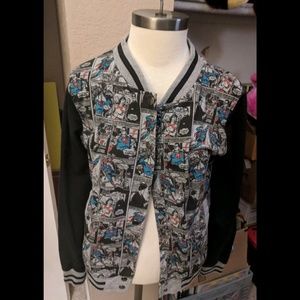 Forever 21 medium Superman Bomber Snap Jacket